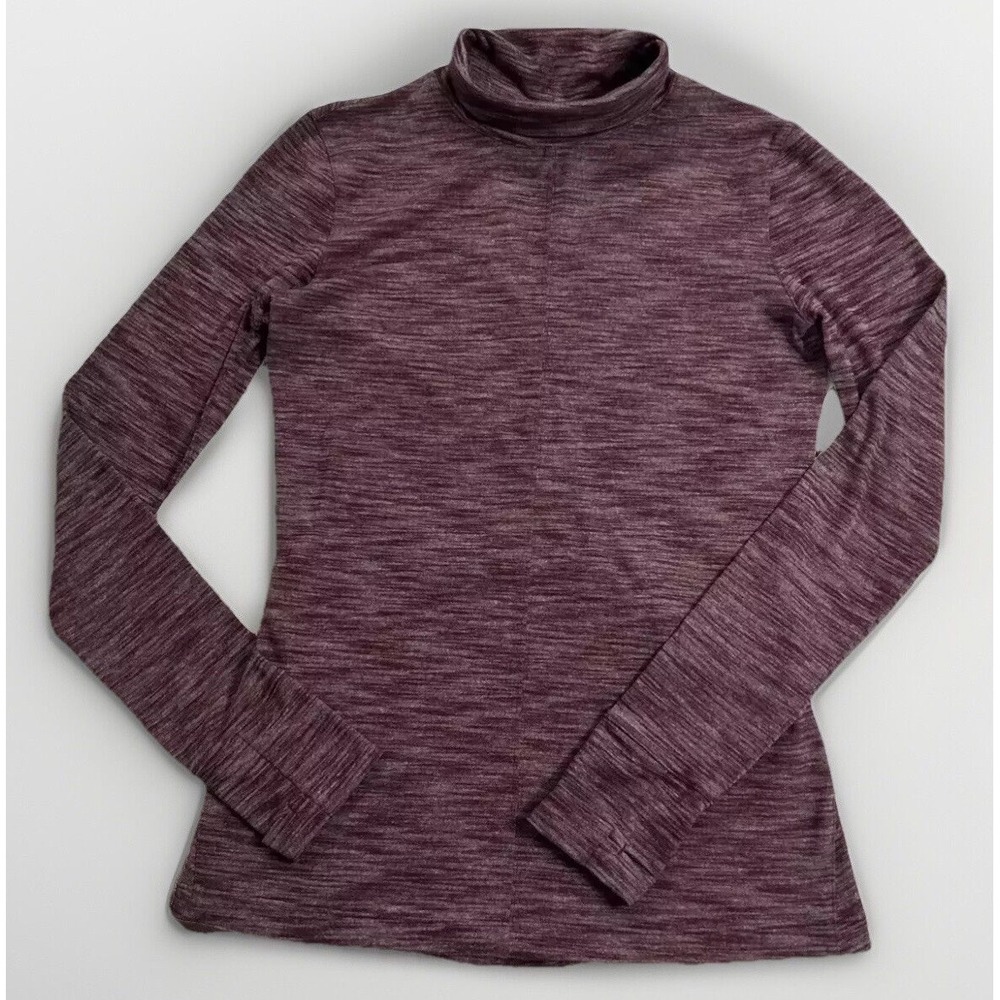 Lululemon Long Sleeve Shirt Thumbholes Open‎ Back Sz 4/6 Zip Pocket